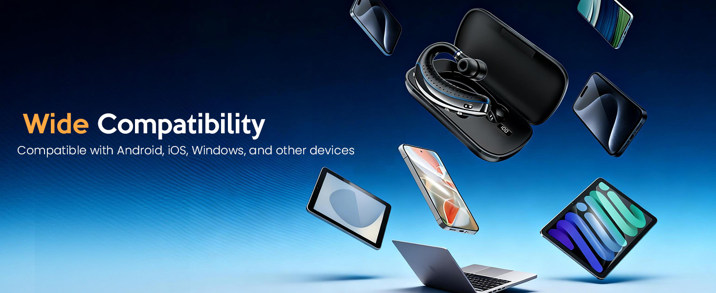 truck driver bluetooth headset cordless office phone earpiece noise canceling bluetooth headset