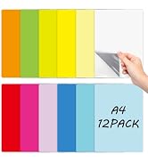 Dry Erase Board Sticker-Whiteboard Stickers-8.3''x11.7'' Washable+Removable Dry Erase Sheets-Reus...