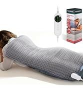Heating Pad for Back Pain Relief and Period Cramps,17x33 Inches,with10 Temperature Controllers &amp; ...