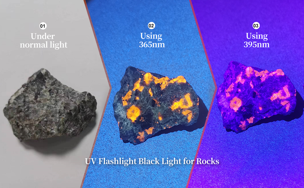 ultraviolet flashlight for rocks