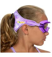 Frogglez Youth Wide View Anti-Fog Crystal Clear Swim Goggle Mask for Kids under 10 (Ages 4-10)