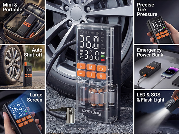 cordless inflator compressor portable motorcycles