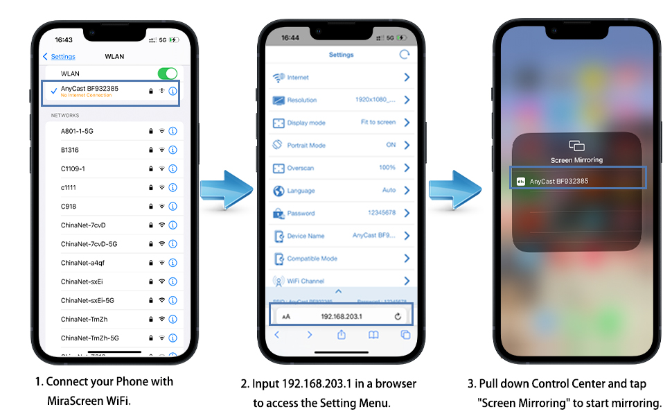 anycast m2 plus wirelss screen mirroring streaming device for tv projector monitor
