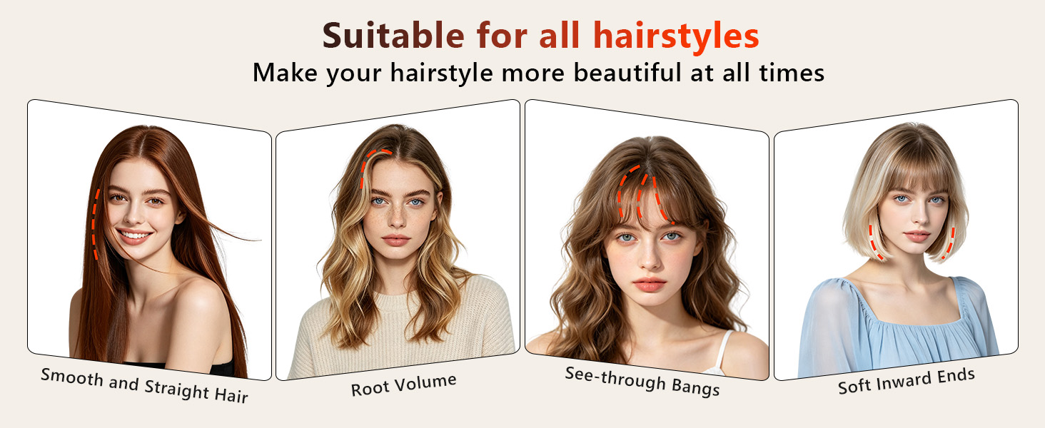 Cordless Hair Straightener Brush, Portable 4500mAh Rechargeable Straightening Comb, MCH Fast Heat