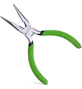 INJOYTEC 5 Inches Chain Nose Pliers Long Nose Pliers Side Cutting Pliers For Jewellery Making Wir...