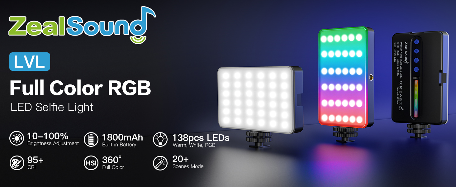 Zealsound RGB Selfie Light