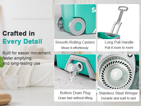 Sarkunpio Spin Mop and Bucket set