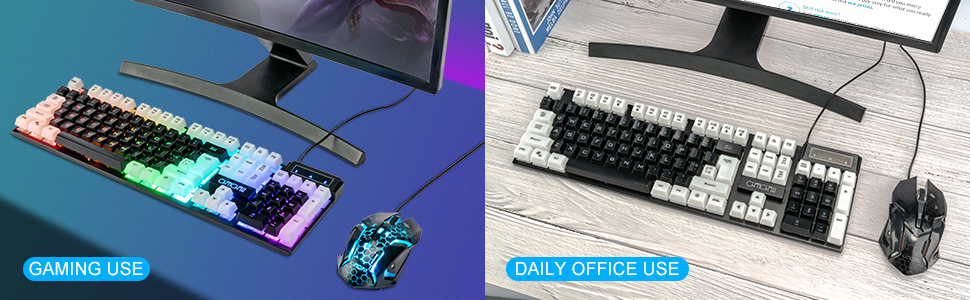 keyboard and mouse wired pc keyboard gaming keyboard and mouse combo keyboard wired