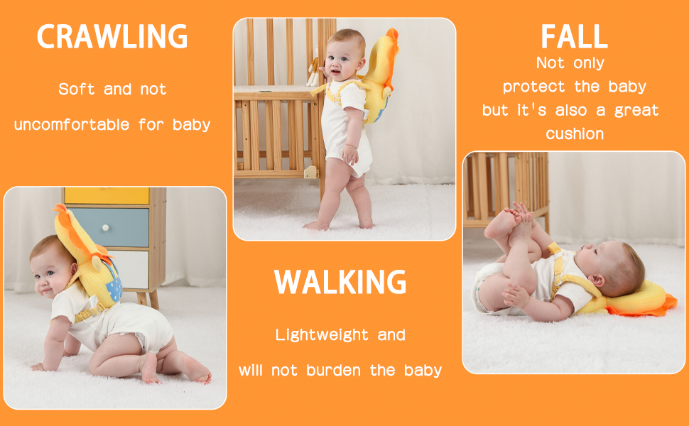 baby backpack head protection pillow