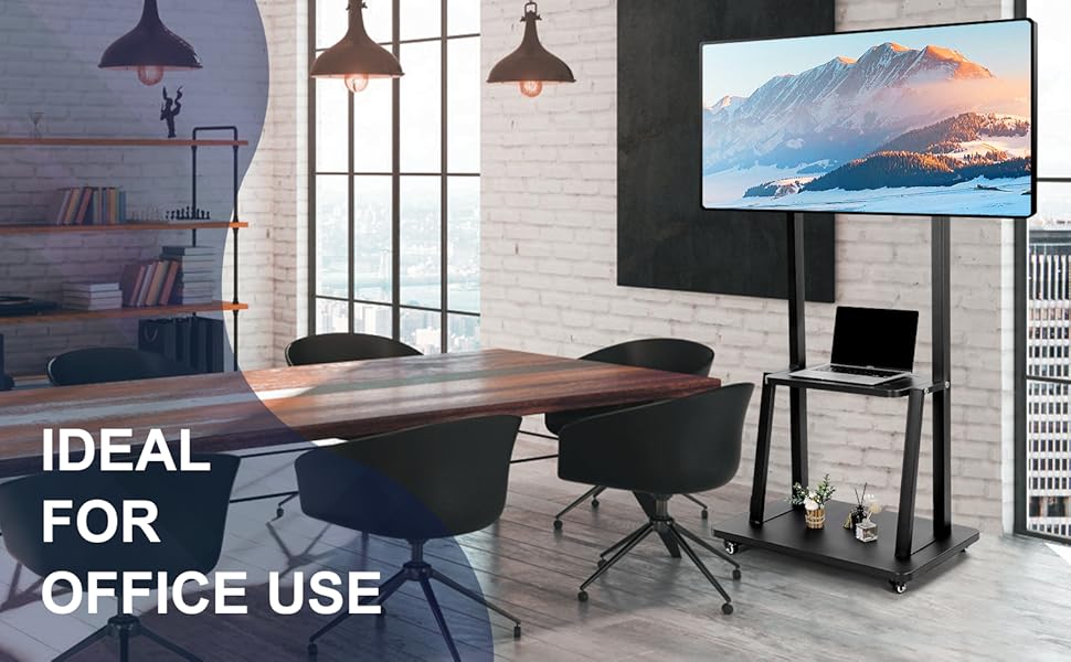 Rolling TV stand