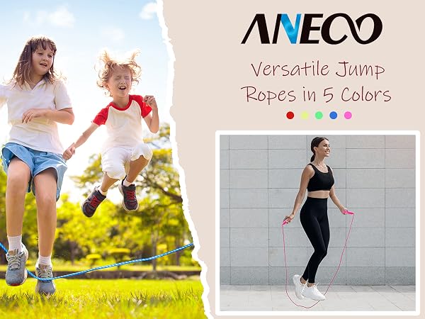 Elevate your workout with our vibrant jump rope.