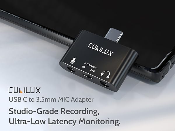  USB C to Microphone Adapter