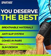 Sparthos Thigh Compression Sleeves (Pair) – Quad and Hamstring Support – Upper Leg Sleeves for Me...