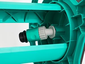 Inclined hose connectors