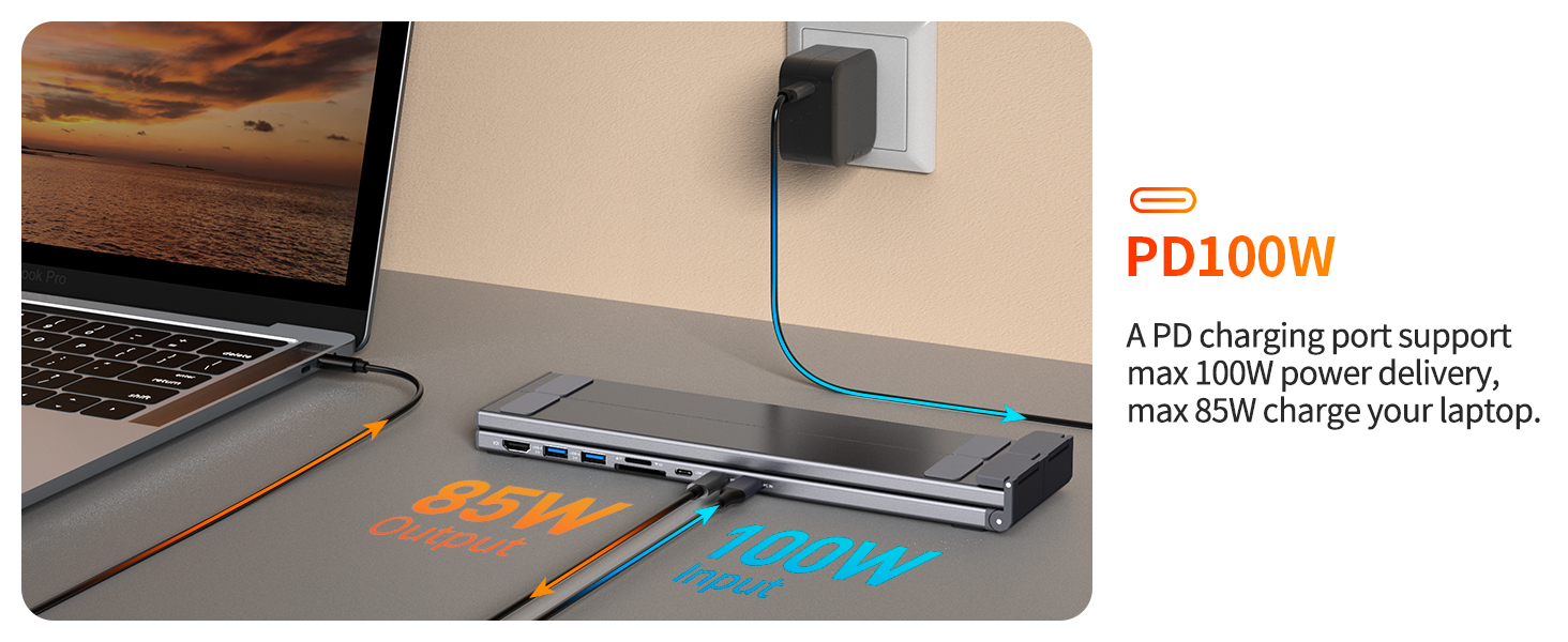 USB C Docking Station Stand