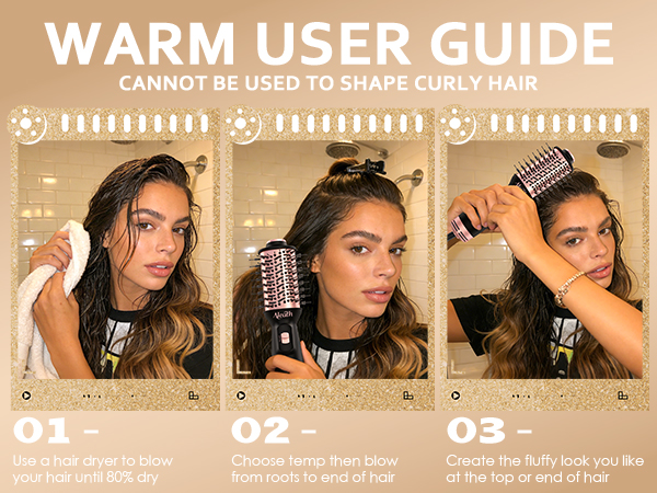 Hair Blow Dryer Brush for Travel