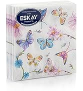 Butterflies Beverage Napkins for Cocktails, Appetizers, Bar Drinks, Birthdays and Wedding Events,...