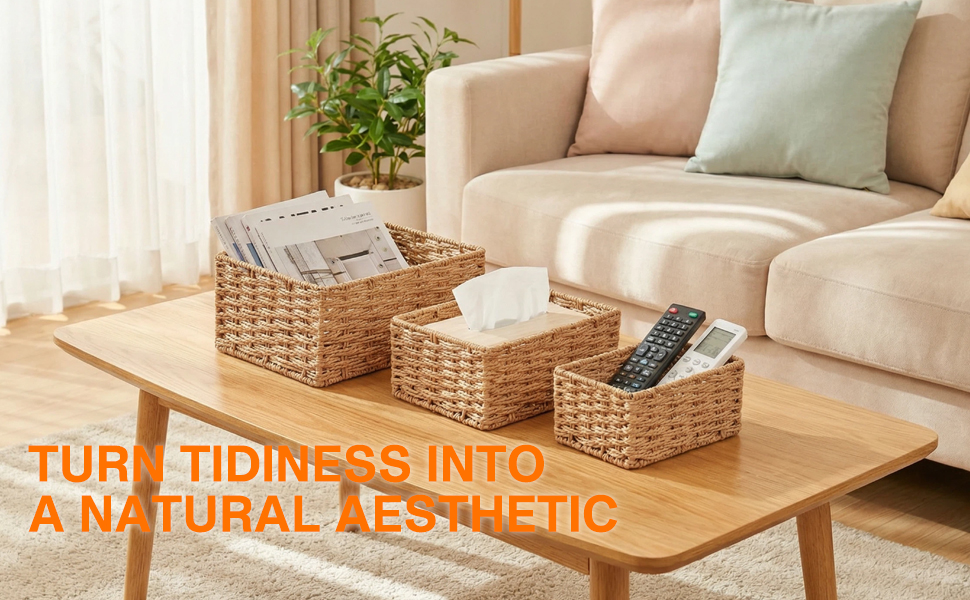 Small Wicker Basket for Organizing