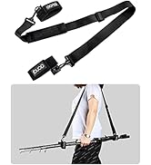 DONQL Fishing Rod Holder Belt, Durable Fishing Rod Carry Straps Adjustable Length 30-54 Inch Fish...