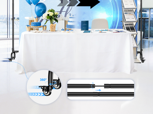 Moveable Photo Backdrop Banner Stand