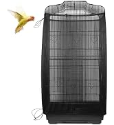 ASOCEA Bird Cage Seed Catcher,Large Bird Cage Cover Adjustable Soft Airy Skirt Guard Birdcage Nyl...