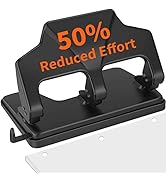 3 Hole Punch Heavy Duty, 40-Sheet Three Hole Punch, AFMAT Heavy Duty Hole Puncher 3 Ring, Large 3...