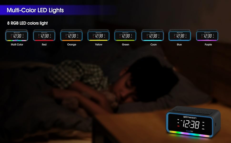 Multi-Color LED Display in Multi-Color, Red, Orange, Yellow, Green, Cyan, Blue and Purple