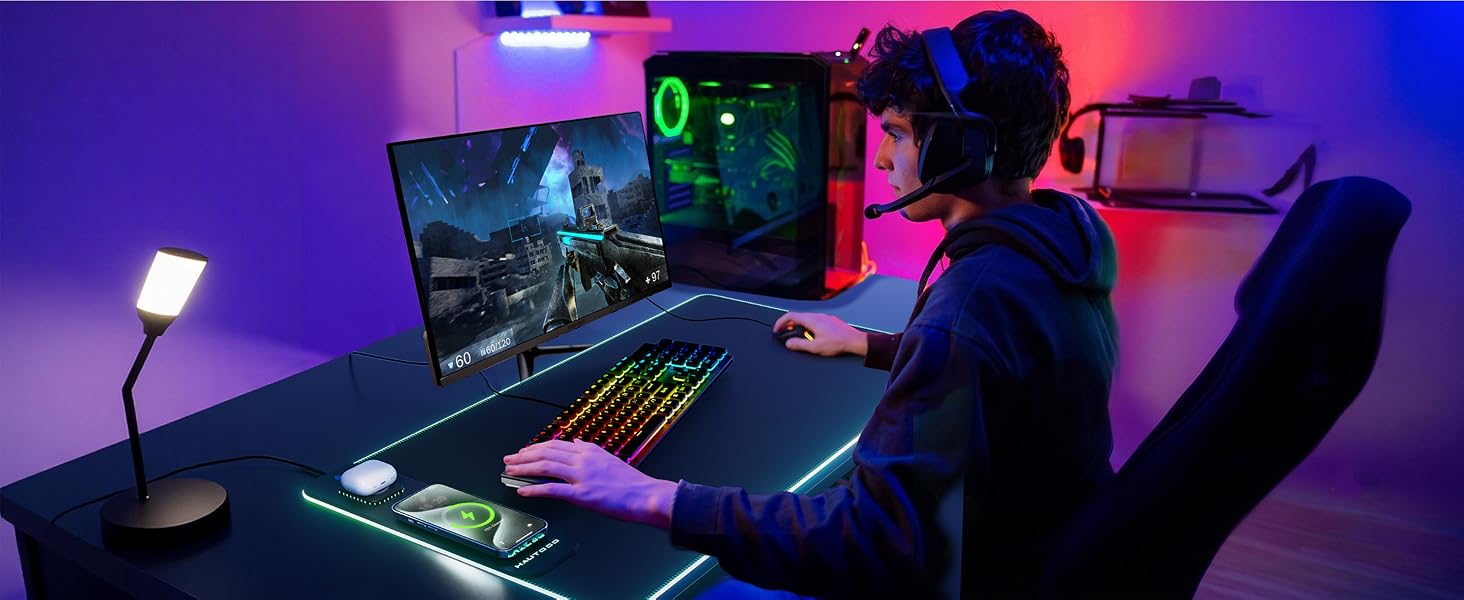 Wireless Charging Mouse Pad
