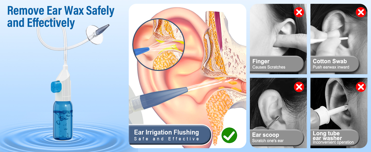 Ear Wax Removal Tool, Manual Safe Ear Cleaner, Effective Ear Cleaning Kit, Earwax Removal Kit
