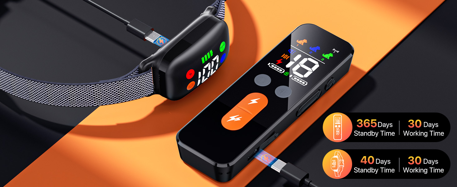 rechargeable e collar