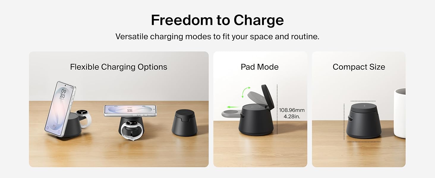 3-in-1 wireless charging station