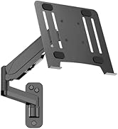 UPGRAVITY Laptop Wall Mount, 2-in-1 Gas Spring Wall Holder with Laptop Tray for 12"-17" Notebook/...