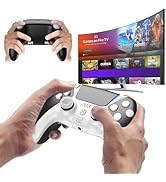 Upgrade for PS4 Controller Wireless with Back Paddles,Turbo,No Drift Remote Control,3D Joystick,V...