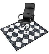 Anidaroel Moroccan Trellis Office Chair Mat, 48"x60" Office Rugs for Rolling Chairs Mat for Hardw...