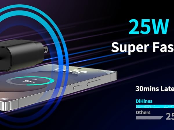 S25 S24 S23 S22 Ultra Samsung Charger Fast Charging,25W Android Phone Charger Cord Type C Block