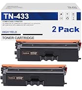 GOTOBY Compatible Toner Cartridge Replacement for Brother TN433BK TN433 TN431BK TN-433 TN436BK fo...