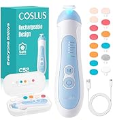 COSLUS Rechargeable Baby Nail File: Cordless Baby Nail Trimmer Electric, Baby Nail Clipper with 5...