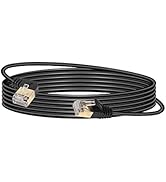 SinLoon 10FT 90 Degree Right Angle Cat8 Ethernet Cable, High Speed 40Gbps 2000Mhz Network Cord, w...