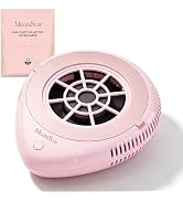 MelodySusie Compact Cordless Nail Dust Collector, PProR 6000RPM Mini Nail Vacuum Fan with 3 Sucti...