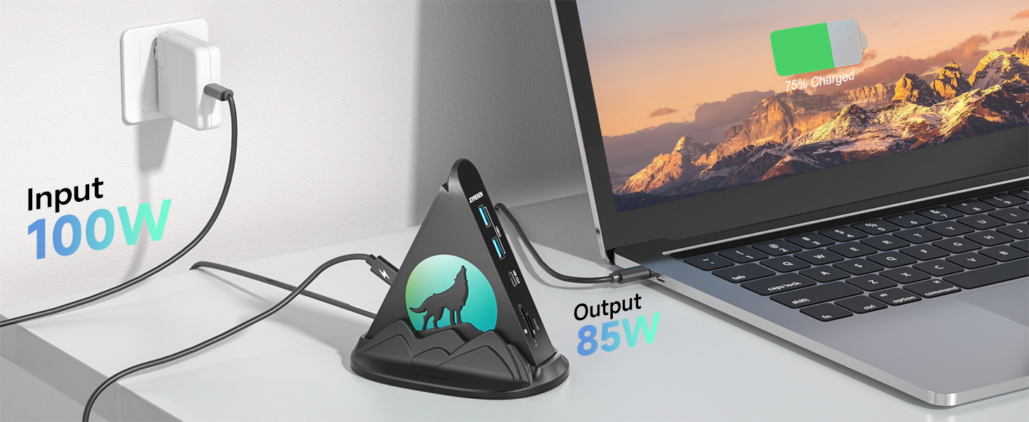 usb-c hub 100W pd for laptop