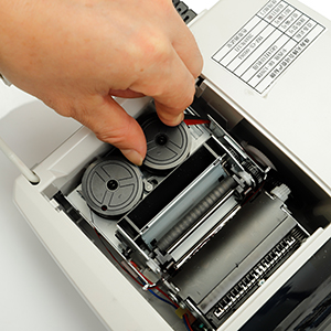printer ribbon installation step 3