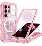 Hekodonk for Galaxy S26 Ultra Case Magnetic,[Cute Wave][Compatible with Magsafe][Built-in Tempere...