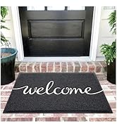 EARTHALL Funny Welcome Mats Outdoor, Front Door Mat for Outside Entry, Doormat Outdoor/Indoor Ent...