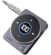 UGREEN 5.4 Bluetooth Car Adapter, [Noise Cancellation] Aux Bluetooth Receiver for Car, 3.5mm Wire...