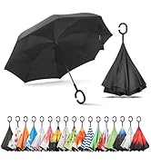 Sharpty Inverted, Windproof, Reverse Umbrella for Women with UV Protection, Upside Down with C-Sh...