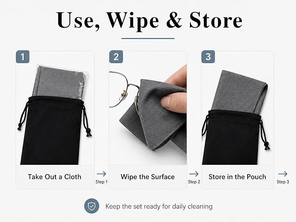 microfiber glasses cleaning cloth