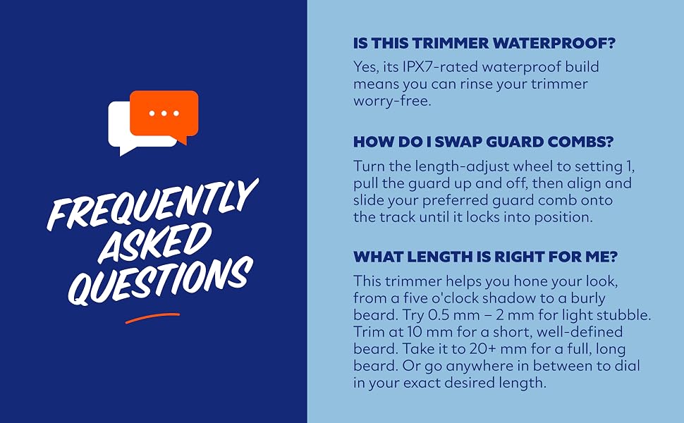 A list of frequently asked questions about beard trimmer