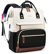 Focdod Backpack for Women 17 Inch Laptop Backpack Work Business Backpacks Purse Computer College ...