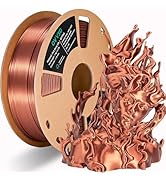 OVV3D Silk PLA Filament 1.75mm, Upgrade Copper PLA Filament 3D Printer Filament, Silk Copper Meta...