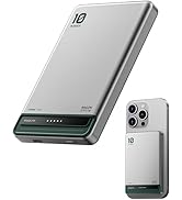 Kuulaa Magnetic Battery Pack 10000mAh, Ultra Slim Portable Charger (0.51in) with LED Indicator, P...